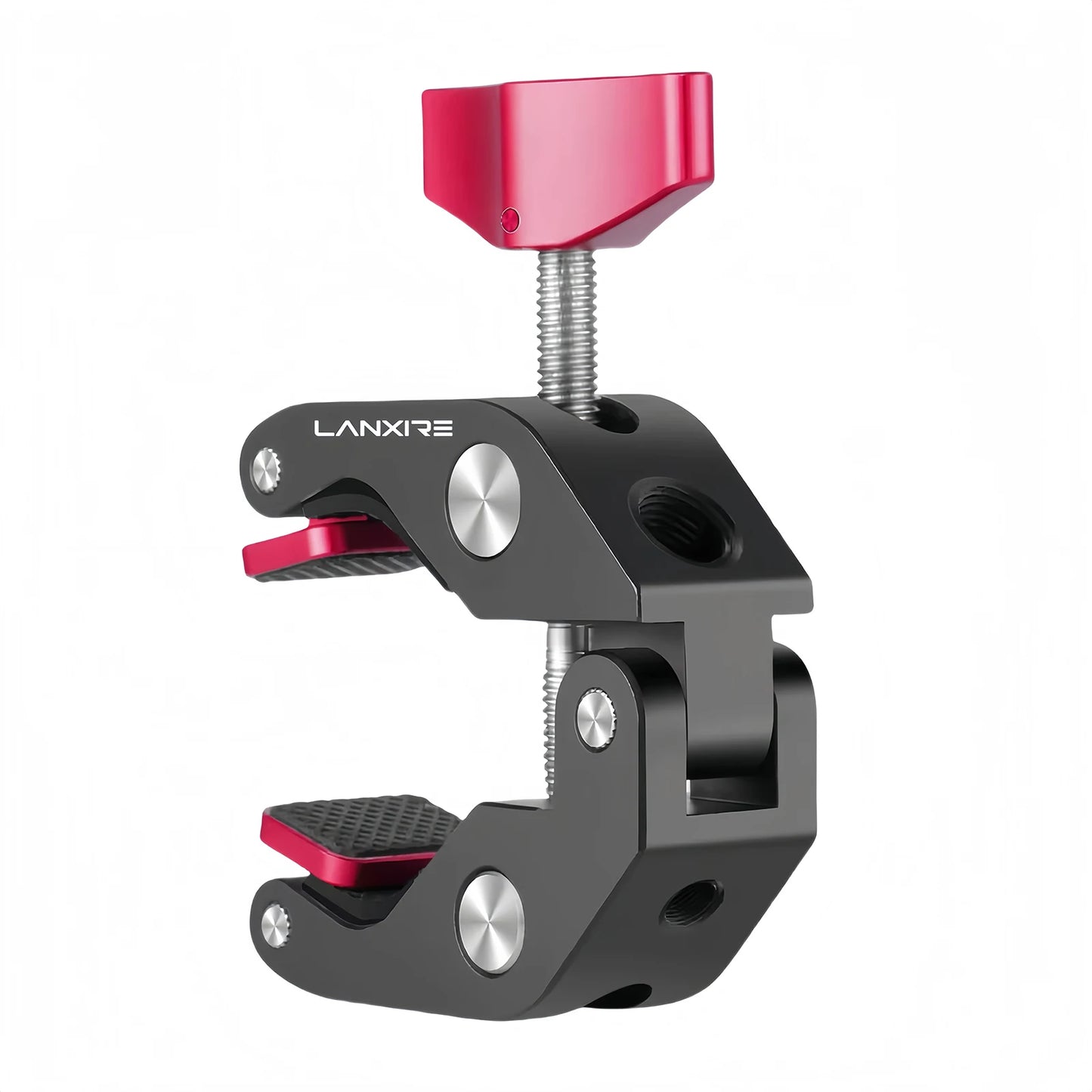 Lanxire Camera Mount Clamp Clip Clamp with 1/4" and 3/8" Threaded Holes, Super Clamp Crab Clamp for Cameras, Monitor, Tripods
