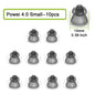 Hearing Aid Domes for Phonak Replacements,Phonak hearing aid 4.0 Domes 10pcs, Universal Domes for Phonak-Unitron RIC Hearing aid