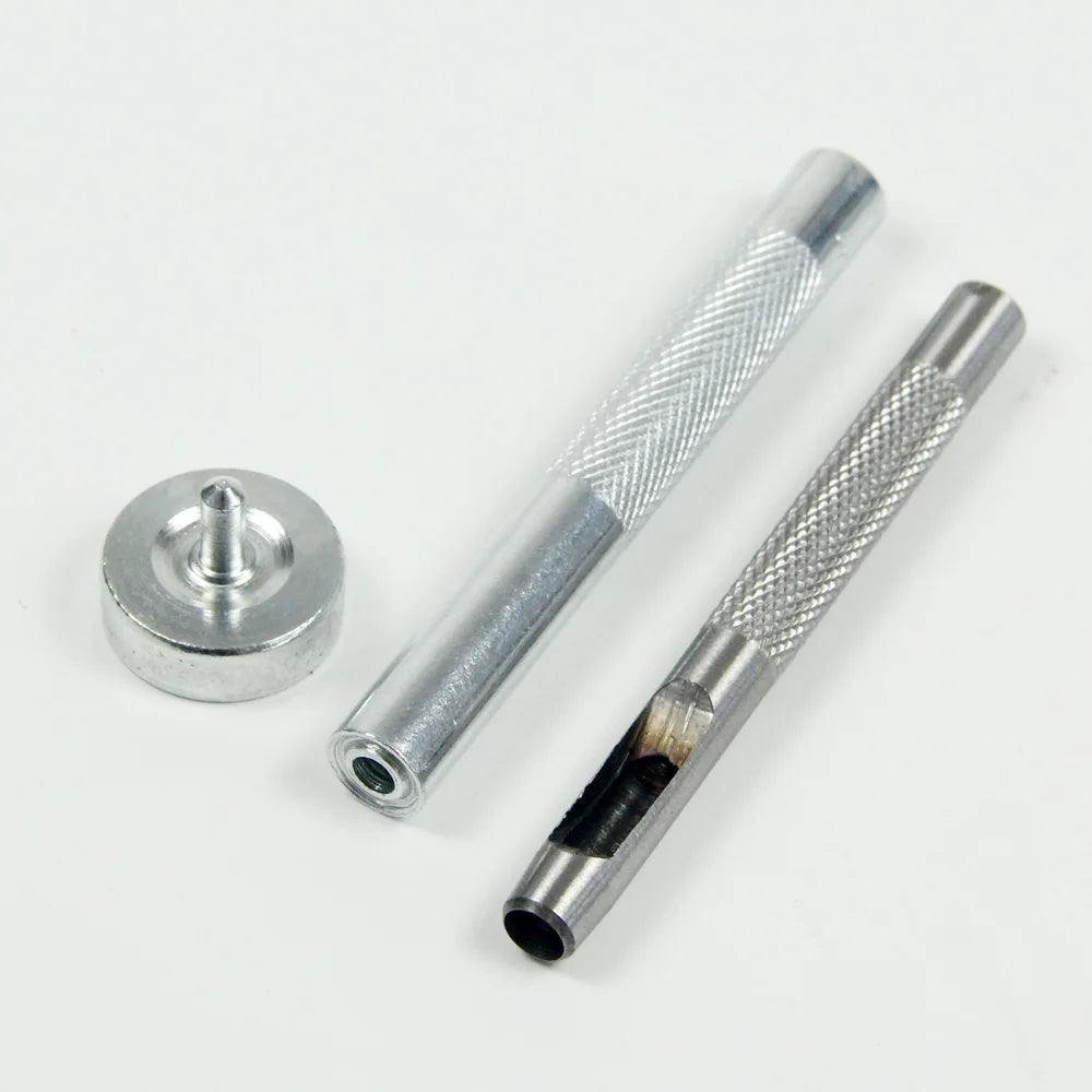 Eyelet Hole Punch Tool Kit  with 50 eyelets 6mm 7mm Gunmetal Finish for DIY Kydex Sheath Kydex Eyelet