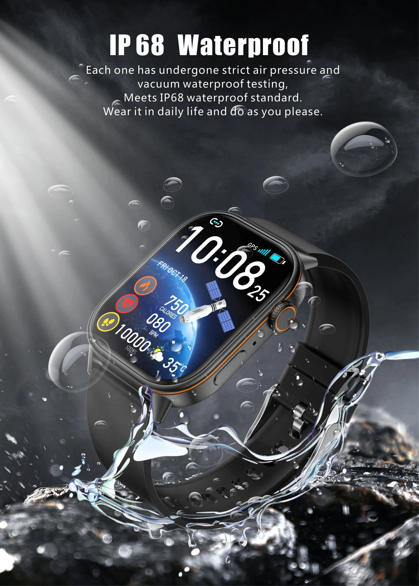 2026 New Women Fashion Sports Smart watch 2.01-inch Screen IP68K Swim GPS Positioning Bluetooth Call Health Heart Rate Bracelets