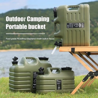 11L Outdoor Water Bin Large Capacity for Camping Fishing Picnic Hiking Portable Drinking Water Canister with Detachable Faucet