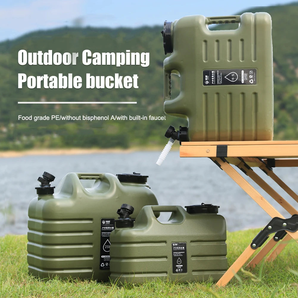11L Outdoor Water Bin Large Capacity for Camping Fishing Picnic Hiking Portable Drinking Water Canister with Detachable Faucet