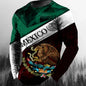 Fashion Mexican Flag T-Shirts Mexico 3D Print Men Woman Long Sleeve T Shirt Streetwear Oversized Harajuku Kids Tees Top Clothing