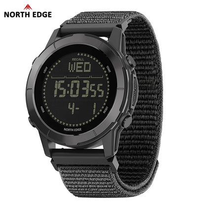 NORTH EDGE 2026 LITECORE Men's Digital Watch Sports Super Light Outdoor Compass Pedometer Waterproof 50M Electronics Wristwatch