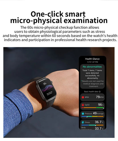 New Blood Lipids Uric Acid Blood pressure Smart Watch Men ECG+PPG Fitness Tracker Clock Heart Rate Bluetooth call Smart watches