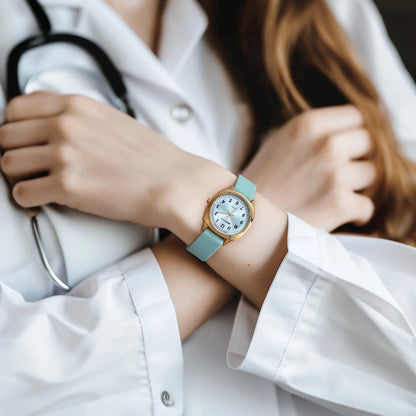 BERNY Women's Watches Nurse Watch Casual Simple Ladies Gold Quartz Watches Luminous Easy Read Waterproof Sport Women Wristwatch