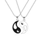 Couple Bracelets Rings Yin Yang Tai Chi Alloy Pendant Adjustable Braid Chain Necklace Matching Lover Bracelet Necklace Earring