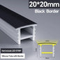 1M-10M LED Neon Rope Tube Soft Silicone Diffuser Channel Black/White Flexible Ribbon Strip Light for Recessed Channel