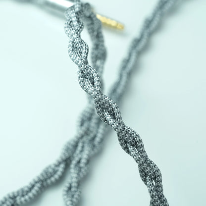 Trusted Audio 6N OCC Upgrade Cable, 0.32Ω Low Resistance Nylon Braided, for Enhanced Mid-Bass, Recessed 2pin/0.78 2pin/MMCX