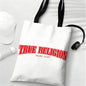 True Religion Storage Bags Lightweight Eco Friendly Fashionable Multi Purpose Large Capacity Canvas Shoulder Tote