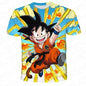 Anime Dragon Ball Son Goku 3D Print Kids T Shirt Summer Fashion Casual T-shirt Boy Girl Unisex Children's Clothing Tshirt Tops