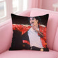 M-Michael J-Jackson Cushion Cover Linen Pillowcase Cover Soft Decor for Sofa Home Room