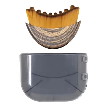 Ergonomic Contour Facial Brush Manual Lymphatic Drainage Massager Soft Bristles for Facial Cleansing And Shaping