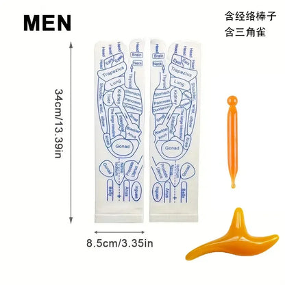 Massage Relieve Tired Feet Socks Acupressure Foot Massager Reflexology Socks Foot Point Tool Physiotherapy Sock Foot Care Tools