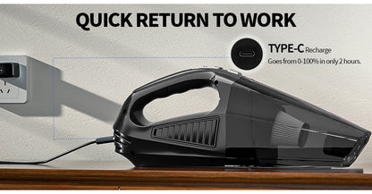 Portable Wireless Vacuum Cleaners Powerful Rechargeable Suction Cordless Handheld Vacuum Cleaner Car Electronic Accessories