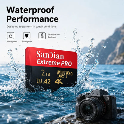 High Speed Flash Card 1TB Original SD Card 128GB Micro TF/SD Card Stable Performance for Laptops/Digital Camera/MP3 Player