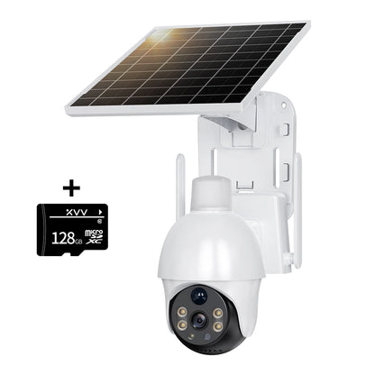 XIAOVV 4G Sim 6MP Solar Outdoor Cameras  PTZ Surveillance Outdoor Waterproof Security Cams Color Night Vision Smart Home
