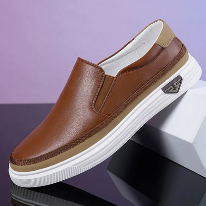 Men's Breathable Loafers Summer Comfort Soft Sole Slip-On Casual Shoes Anti-Slip Wear-Resistant Outdoor Men's Shoes-723