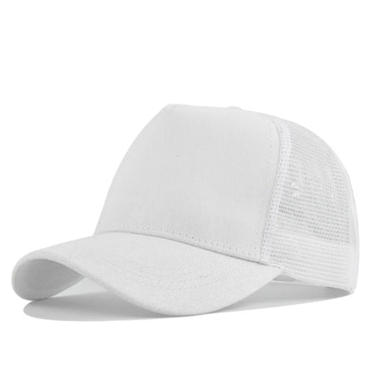 Customized Printed Logo Five Piece Baseball Caps Solid Color Mesh Breathable Sun Shading And Sun Protection Duck Tongue Hats