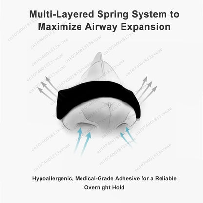 Sports Anti Snoring Nose Strips for Breathing Physical Expansion BreathableEnhanced  Nasal Patch Better Sleep Nasal Strips
