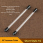 Portable Acrylic Incense Stick Tube Transparent with Detachable Airtight Lid Incense Holder Joss Stick Storage Tube