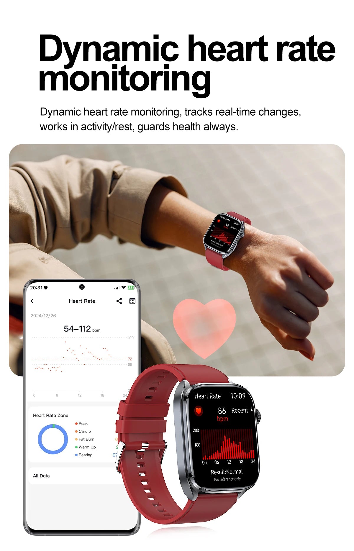 2026 New Non-Invasive Laser Treatment Three High Smart Watch  ECG+PPG Blood Fat Uric Acid Health Diagnosis Smart Watches For Man