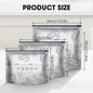 10Pcs/Set Aluminum foil fresh-keeping bag sealed antibacterial refrigerator food freezing storage bag zipper seal