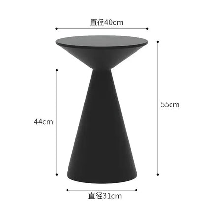 Round Light Luxury Metal Coffee Table Living Room Furniture Sofa Side Tables A Few Balcony Tea Tables Bedroom Nightstand