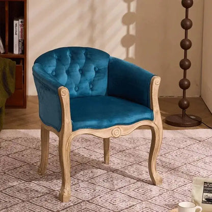 Leisure Sofa Chair, Solid Wood Antique Dining Chair, European Hotel Dining Chair, Living Room Leisure Sofa,Support Customization