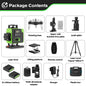 HGLINE 16 Lines Laser Level APP Remote Control Horizontal Vertical Levels Machine Power Display Laser Leveling With 100cm Tripod