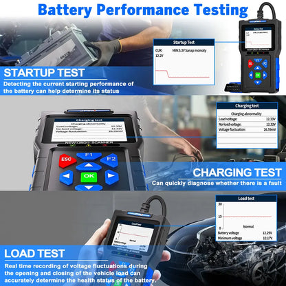 OBD2 Scanner Fault Code Reader JFIND JF700 Car Motorcycle OBDII Diagnostic Tools Voltage Charging Test for Yamaha Honda ELM327