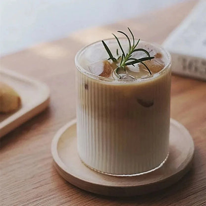 1/6pcs Japanese Glass Cup Milk Coffee Glass Mug Transparent Mug Beer Ins Water Drinking Cup Kitchen Accessory Water Glass Cups