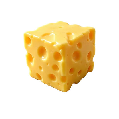 Kawaii Cheese Squishy Toy Stress Relief Fidget Toy, Soft Squeeze Cheese Block for Desk Decor, Anxiety Relief Sensory Toy for Adu