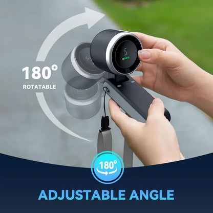 3-in-1 Fan, 5-speed, 1200mAh Rechargeable Lithium Battery, USB Charging, Travel Mini Fan