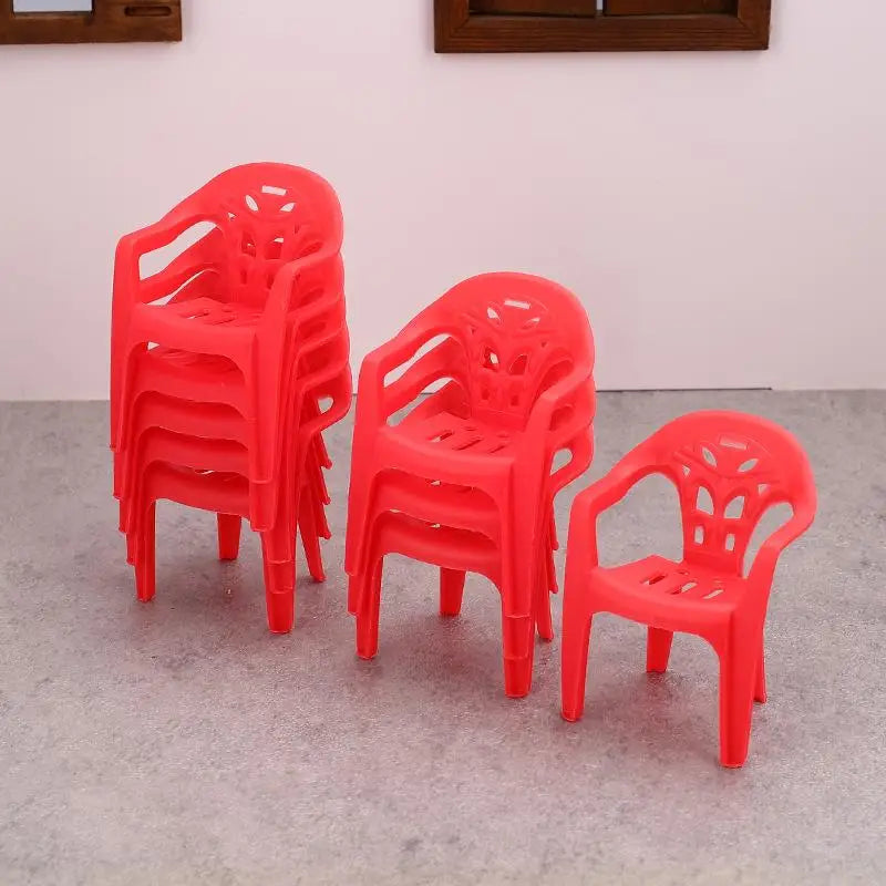 4pcs Miniature Backrest Chair Set Plastic Dollhouse Armchairs 1/6 Scale Doll Furniture Ideal Children's Gifts