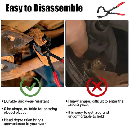 Pliers Car Exhaust Pipe Rubber Pad Gasket Removal Tools Exhaust Hanger Install Disassembly Puller Garage Tools Auto Accessories