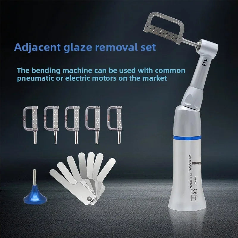 Dental 1∶1 Contra Angle Handpiece Orthodontic IPR System Interproximal Enamel Reduction Reciprocating Stripping Kit with Stri
