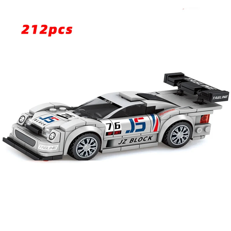 City Speed Racing MOC Car Sports Building Blocks Bricks Classic Rally sport Super Racer Vehicles Christmas gift Technical toys
