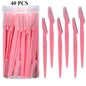 3/30/40Pcs Body Hair Removal Shaver Blades Eyebrows Shaping Knife Eyebrow Trimmer Makeup Beauty Tools Safe Eye Brow Razor Face