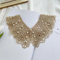 New Fashion Mini Cape Shawl Wrap Decoration Neck Ruff Detachable Lapel Half Shirt Lace Fabric Neckline Fake Collar