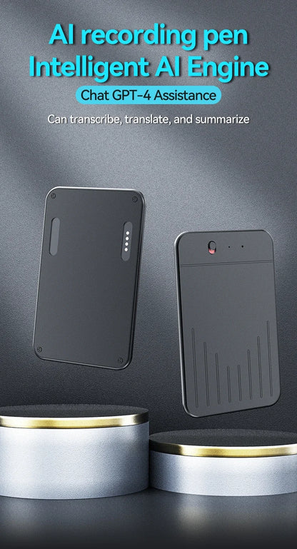 8-128GB AI ChatGPT-4 Intelligent Voice Recorder Audio App Phone Call Record Transcribe Summarize Voice to Text Conversion Device