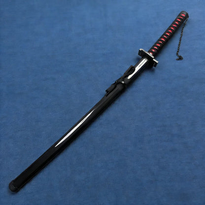 40inch Kurosaki Ichigo Katana Bleach Real Size LED Mist Katana Smoke Effect Modes Anime Cosplay Prop Knife Unsharp Toy Gift