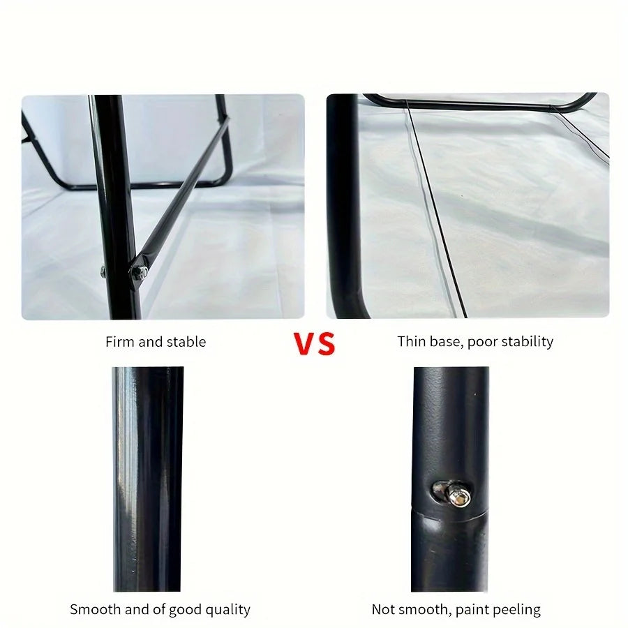 Free-Standing Hanging Chair Set with Metal Stand, Capacity Indoor/Outdoor Swing Chair, Portable Hammock Chair for Patio/Garden