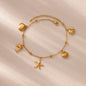 Stainless Steel Imitation Pearl Anklets for Women Gold Color Chain Ankle Bracelet Anklet Summer Beach Jewelry Accessories Gift