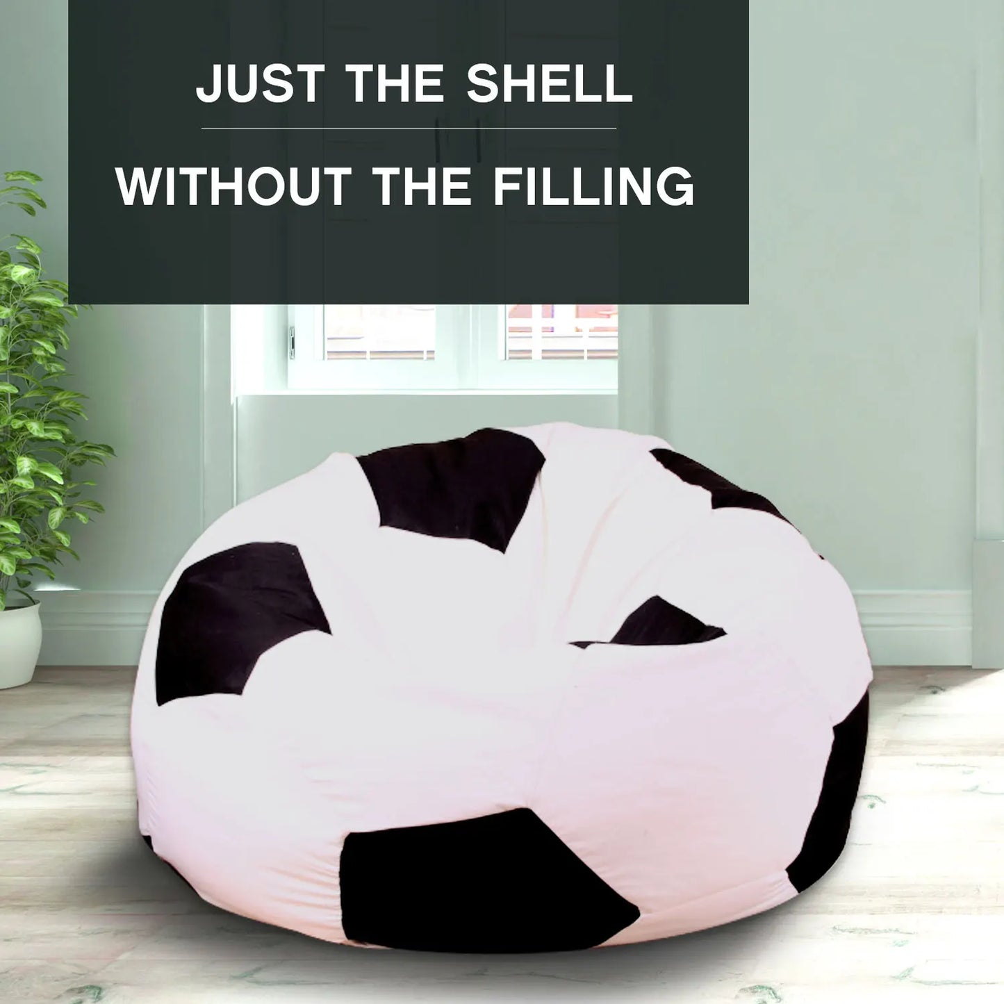 Alevmoom Beanbag Cover Football Sitzac Shell  Lounger Bean Bag Without the filling