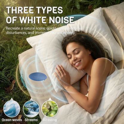 2026 Upgrade: Round Bone Conduction Pillow Speaker, Airwave Conduction Sleep Aid Speaker, Available in Three Colors, Smart App T