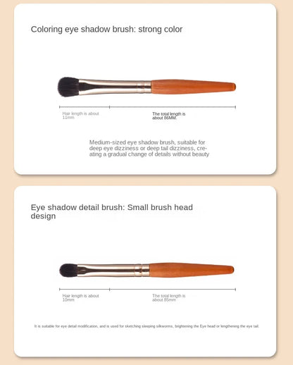 9Pcs/lot Mini Makeup Brush Set Portable Travel Cosmetic Brushes Kit Eyeshadow Foundation Powder Brushes Beauty Makeup Tools
