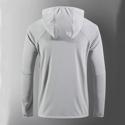 UPF50+ Summer UV Protection Hoodie Unisex Skin Coat Breathable Ice Silk Outdoor Sports Couple's Beach Street Lightweight Jacket