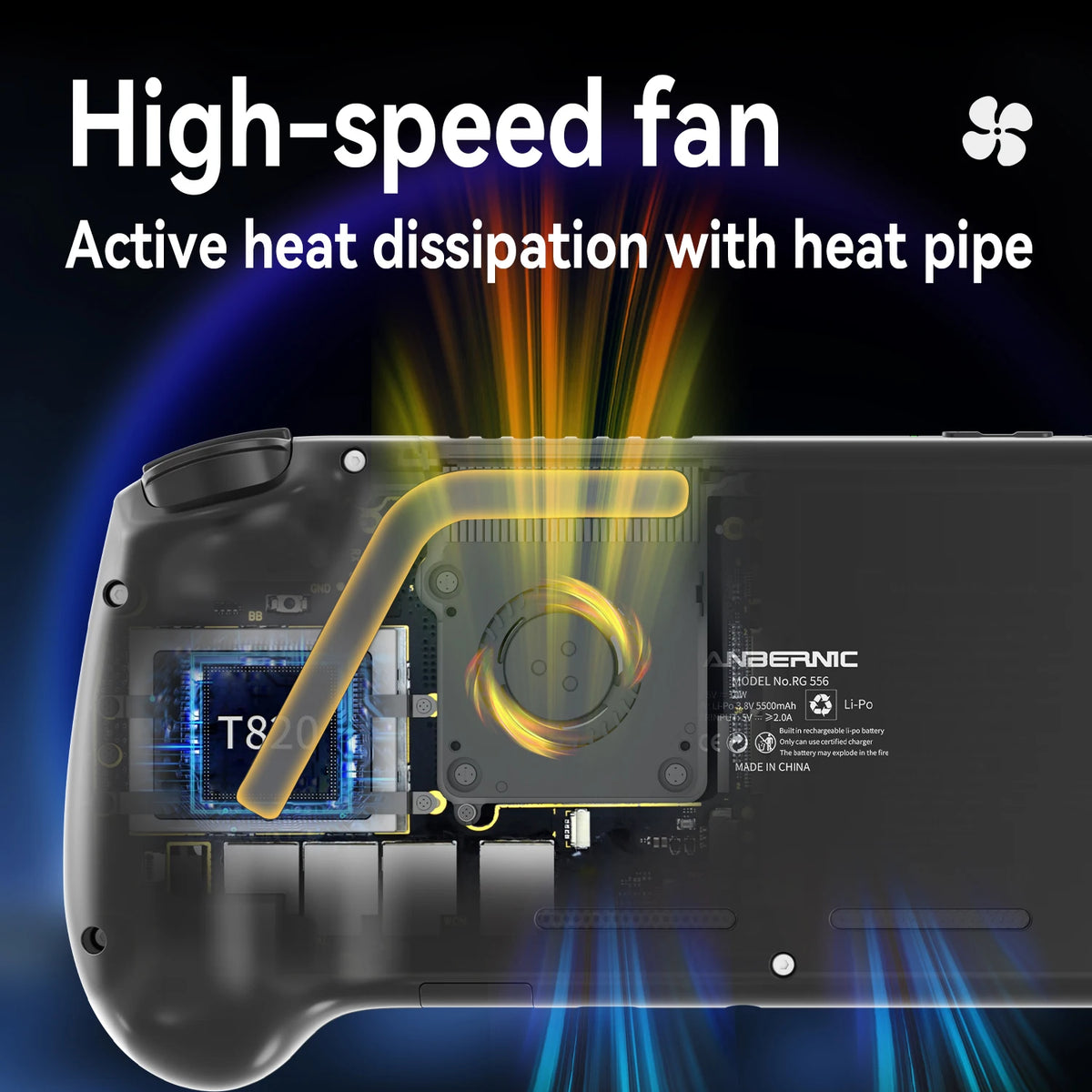 ANBERNIC RG556 Handheld Games Console 5.48'' AMOLED 1080*1920 Screen Android 5500mAh Portable Video Games Player AI Assistant