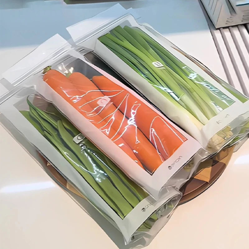 Fruits Vegetables Fresh-keep Bags Reusable Refrigerator Storage Bags Thickened Leakproof Containers Kitchen Sealed Packaging Bag